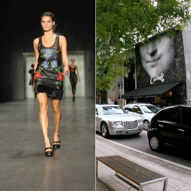 O verão de 2012 já chegou à passarela da São Paulo Fashion Week (à esq.), que acontece até sábado, 18 de junho, no prédio da Bienal do Parque do Ibirapuera, em São Paulo. A edição de aniversário de 15 anos do evento traz a coleção das principais grifes nacionais e internacionais, como Alexandre Herchcovitch, Reinaldo Lourenço, Triton, Colcci, Ellus, Cori, Neon, entre outras que prometem virar tendência na próxima temporada. Quem quiser compor o visual com os modelitos que fazem sucesso na semana de moda, a Rua Oscar Freire (à. dir.) reúne dezenas de lojas com belíssimas vitrines, por exemplo, da Guess, Versace, Tommy Hilfiger e Ellus. O verão de 2012 já chegou à passarela da São Paulo Fashion Week (à esq.), que acontece até sábado, 18 de junho, no prédio da Bienal do Parque do Ibirapuera, em São Paulo. A edição de aniversário de 15 anos do evento traz a coleção das principais grifes nacionais e internacionais, como Alexandre Herchcovitch, Reinaldo Lourenço, Triton, Colcci, Ellus, Cori, Neon, entre outras que prometem virar tendência na próxima temporada. Quem quiser compor o visual com os modelitos que fazem sucesso na semana de moda, a Rua Oscar Freire (à. dir.) reúne dezenas de lojas com belíssimas vitrines, por exemplo, da Guess, Versace, Tommy Hilfiger e Ellus.
