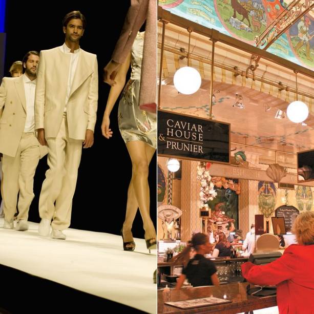 A coleção Primavera/Verão 2012 vai invadir a passarela da London Fashion Week (à esq.) entre os dias 16 e 21 de setembro. As grifes que devem desfilar serão divulgadas em julho. Mas enquanto as novas tendências não são anunciadas, é possível renovar o guarda-roupa na Harrods (à dir.), uma das lojas de departamentos mais luxuosas do mundo. Em julho, o estabelecimento inteiro entra em liquidação, com descontos de até 60%. A coleção Primavera/Verão 2012 vai invadir a passarela da London Fashion Week (à esq.) entre os dias 16 e 21 de setembro. As grifes que devem desfilar serão divulgadas em julho. Mas enquanto as novas tendências não são anunciadas, é possível renovar o guarda-roupa na Harrods (à dir.), uma das lojas de departamentos mais luxuosas do mundo. Em julho, o estabelecimento inteiro entra em liquidação, com descontos de até 60%.