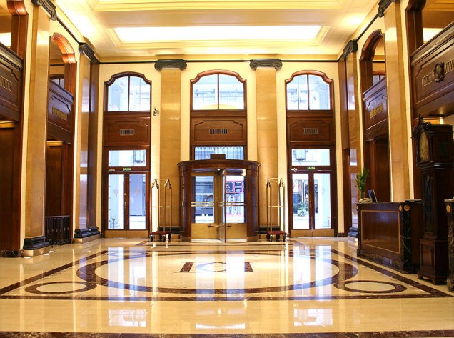 Hall de entrada do Claridge Hotel Buenos Aires