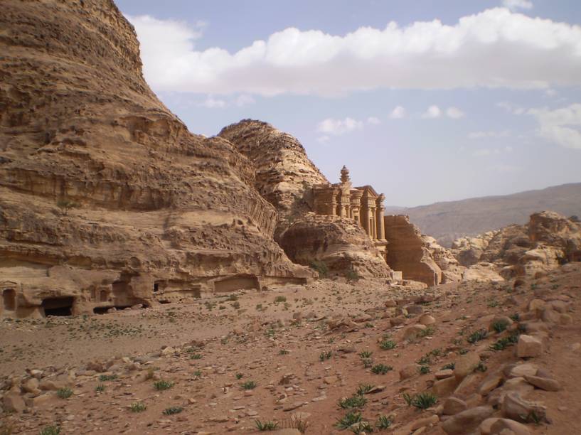 Ruína do monasteiro, em <a href="http://viajeaqui.abril.com.br/cidades/jordania-petra" rel="Petra" target="_blank">Petra</a>, na <a href="http://viajeaqui.abril.com.br/paises/jordania" rel="Jordânia" target="_blank">Jordânia</a>