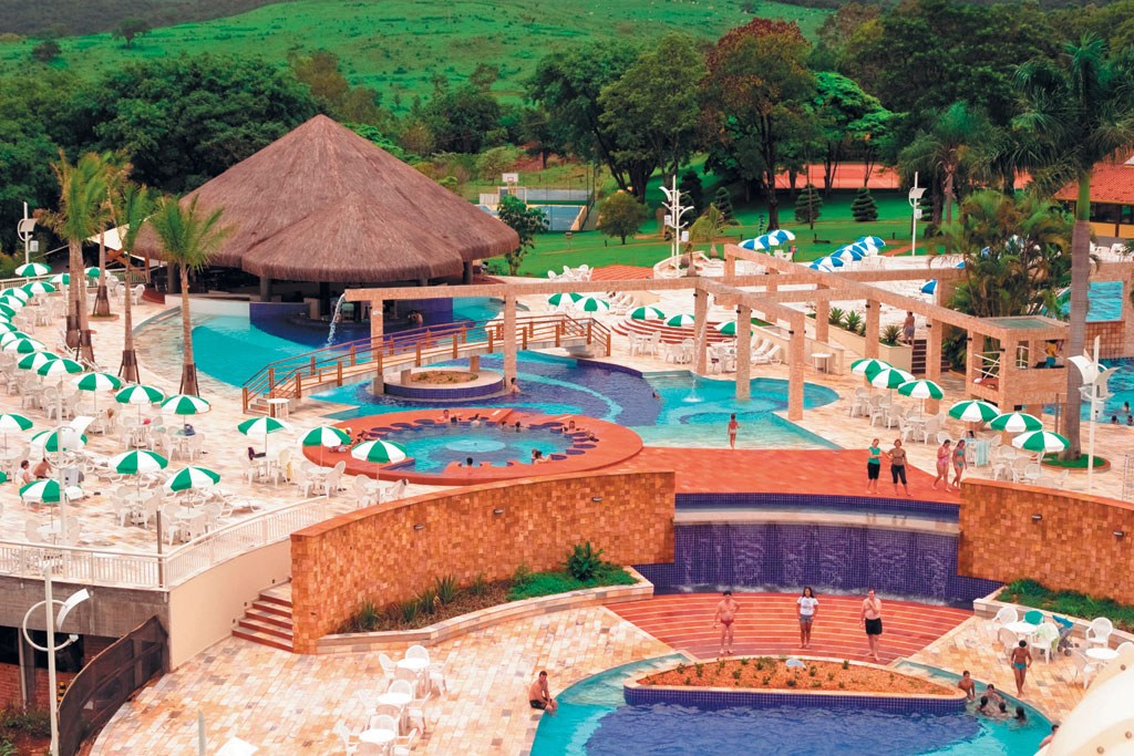Complexo aquático do resort