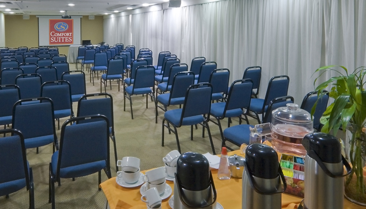 Sala de eventos do <strong>Comfort Suítes Oscar Freire</strong>, em <a href="https://viajeaqui.abril.com.br/cidades/br-sp-sao-paulo" rel="São Paulo" target="_blank">São Paulo</a>