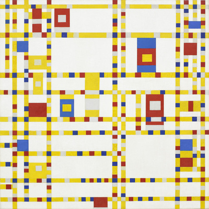Obra de Piet Mondrian no MoMA