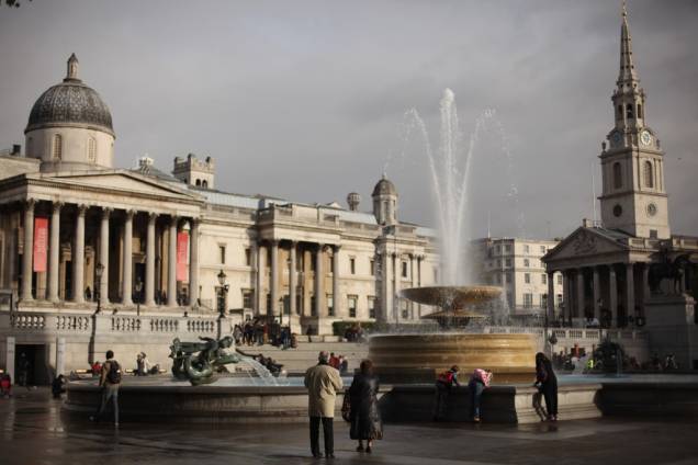 National Gallery e Trafalgar Square, Londres