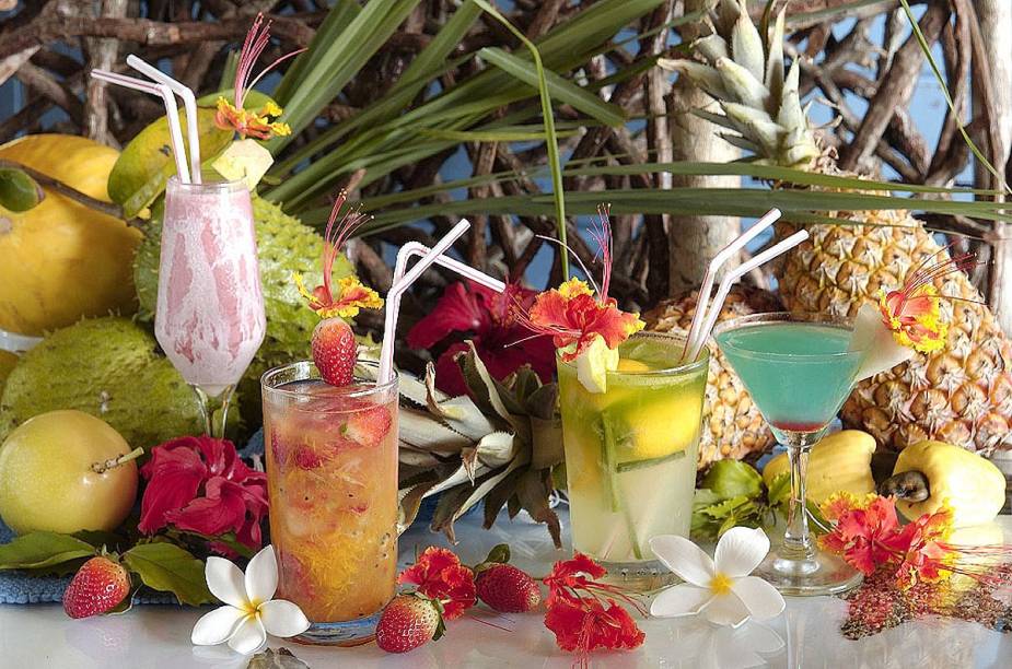 Drinks da pousada Zé Maria, em Fernando de Noronha (PE)