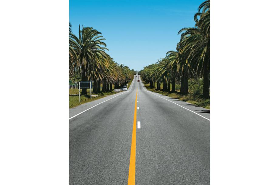 A perfeitinha Ruta 1, estrada no Uruguai que leva a Colonia del Sacramento