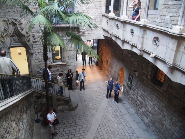 Pátio de entrada do Museu Picasso de Barcelona