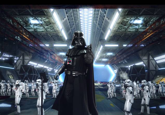 O Star Tours da Disneyland traz os personagens da saga Star Wars