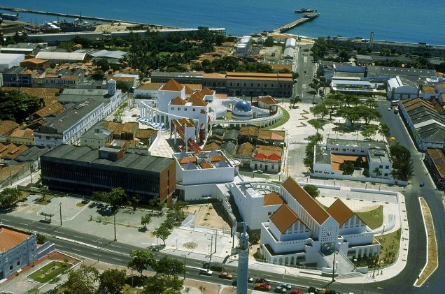 Vista aérea do Centro Dragão do Mar de Arte e Cultura