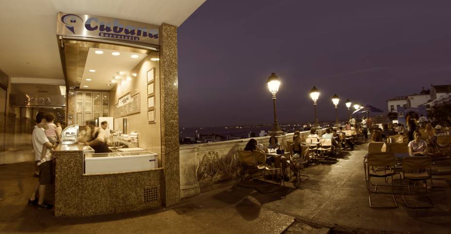 Área externa da sorveteria A Cubana, em Salvador, Bahia