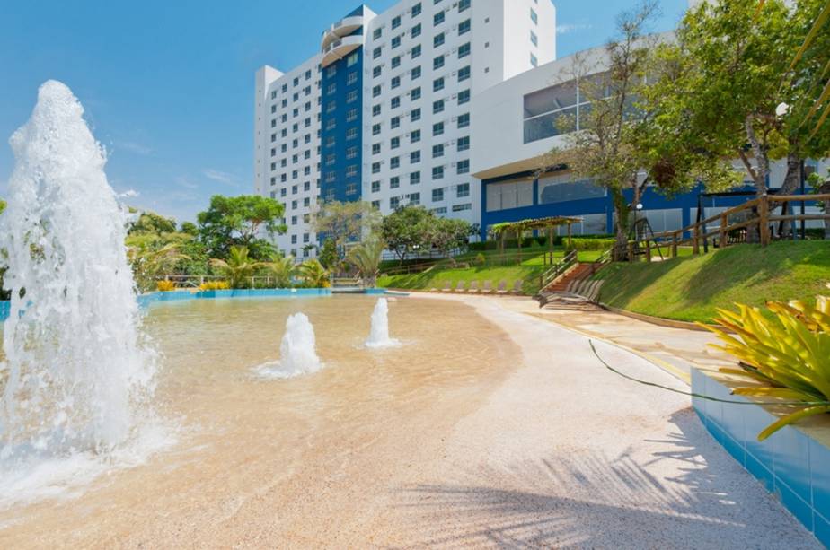 Parque aquático do <a href="http://viajeaqui.abril.com.br/estabelecimentos/br-go-caldas-novas-hospedagem-ecologic-ville-resort-spa" rel="Ecologic Ville Resort & Spa" target="_blank">Ecologic Ville Resort & Spa</a>, em Caldas Novas, Goiás