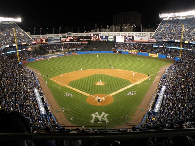 O antigo estádio do New York Yankees O antigo estádio do New York Yankees