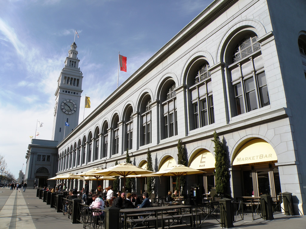 Terminal de ferries de São Francisco, que abriga um charmoso mercado