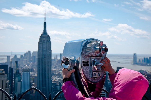 Observatórios sobre arranha-céus como o do Empire State Building e o Top of the Rock são uma das grandes atrações da cidade de Nova York