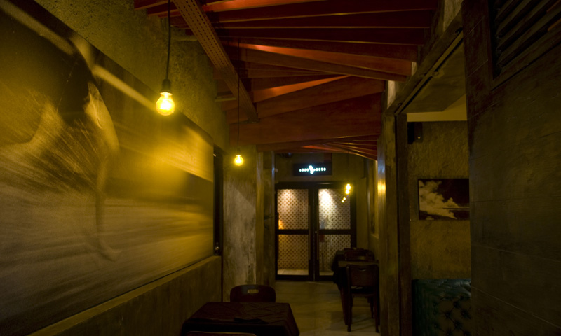 Entrada da Creperia e Bar Anjo Solto, em Recife, Pernambuco