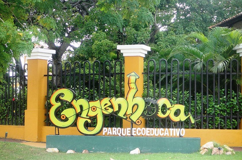Entrada do Engenhoca Parque, em Aquiraz