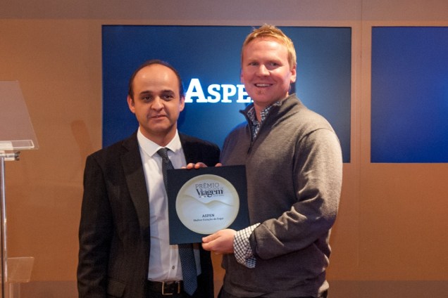 Aspen recebeu o Prêmio O Melhor de Viagem e Turismo 2013/14 como "Melhor Estação de Esqui". Ian Douglas, gerente marketing e vendas, recebeu a placa das mãos de Almir de Freitas, redator-chefe de <em>Viagem e Turismo</em>