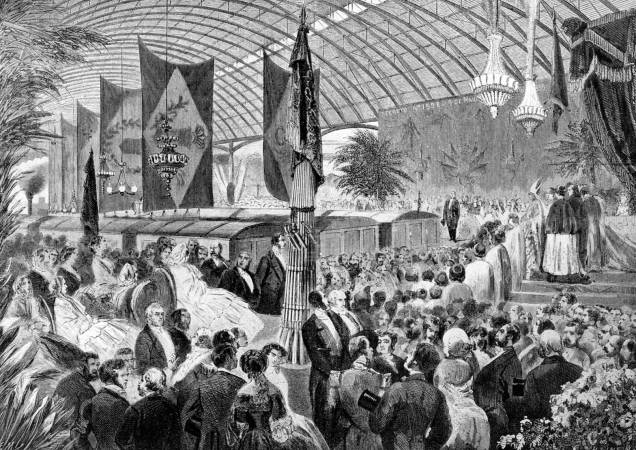 Dom Pedro II, entusiasta dos trilhos, inaugura uma ferrovia em 1858