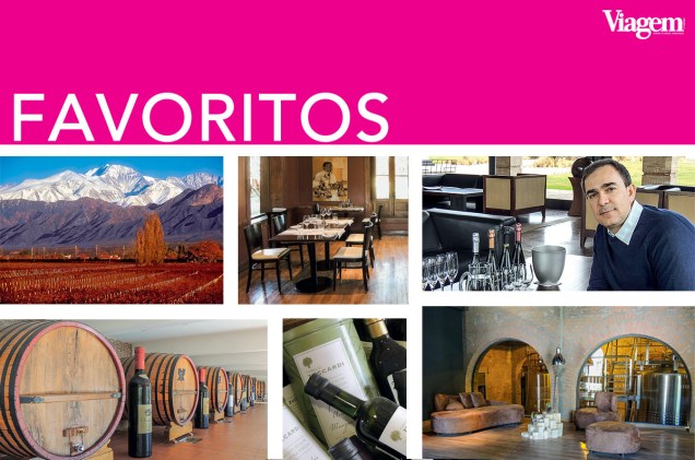 Flavio Faria, autor do livro <em>Guia de Vinícolas: Argentina</em>, indica cinco vinícolas para visitar e provar os melhores vinhos de <a href="https://viajeaqui.abril.com.br/cidades/ar-mendoza" rel="Mendoza," target="_blank"><strong>Mendoza,</strong></a> <a href="https://viajeaqui.abril.com.br/paises/argentina" rel="Argentina" target="_blank"><strong>Argentina</strong></a>
