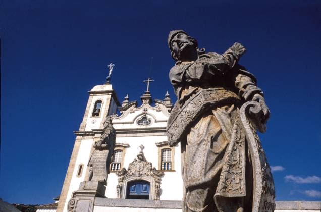 Patrimônio Mundial declarado pela Unesco, a Basílica do Senhor Bom Jesus de Matosinhos, em Congonhas, Minas Gerais, é um dos maiores tesouros da arte barroca Patrimônio Mundial declarado pela Unesco, a Basílica do Senhor Bom Jesus de Matosinhos, em Congonhas, Minas Gerais, é um dos maiores tesouros da arte barroca