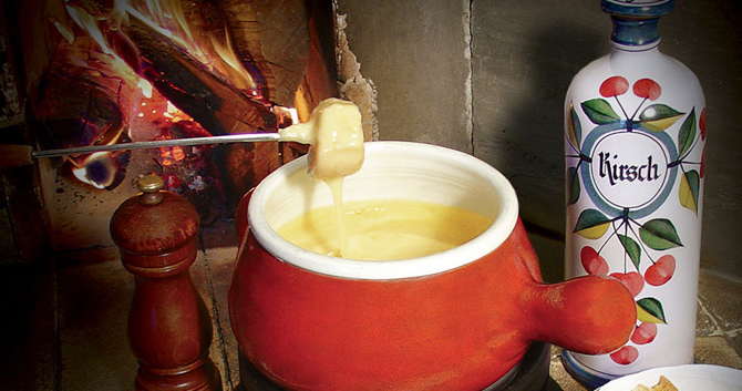 Fondue de queijo da Florina, localizada em São Paulo
