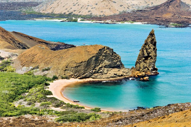Galápagos, Equador: praias dertas, vulcões ativos, cormorões. Pouco mudou desde a visita do viajante que revolucionou a ciência