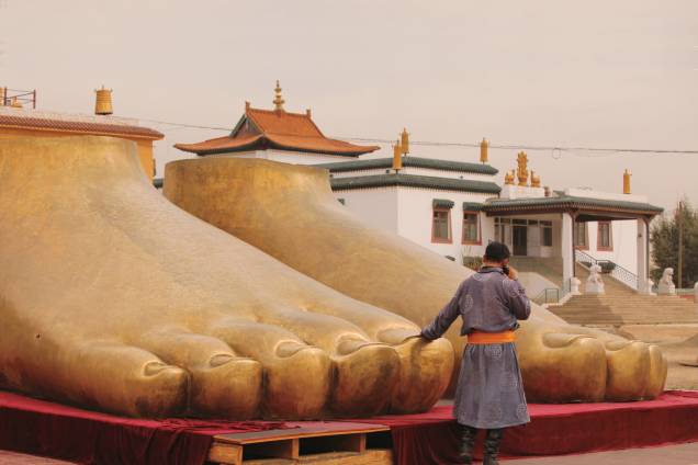 Gandan Khiid, casa do líder espiritual Khamba Lamba, em Ulan Bator, na Mongólia