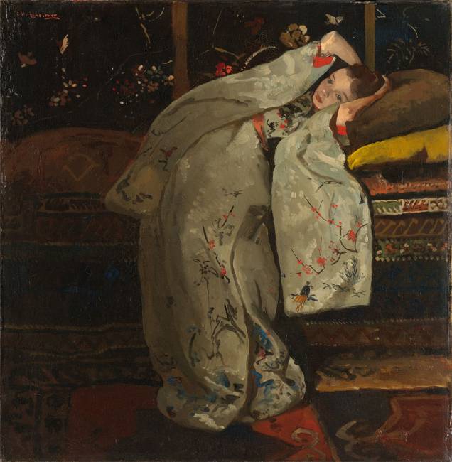 Garota com Quimono (detalhe), George-Hendrik-Breitner, 1894