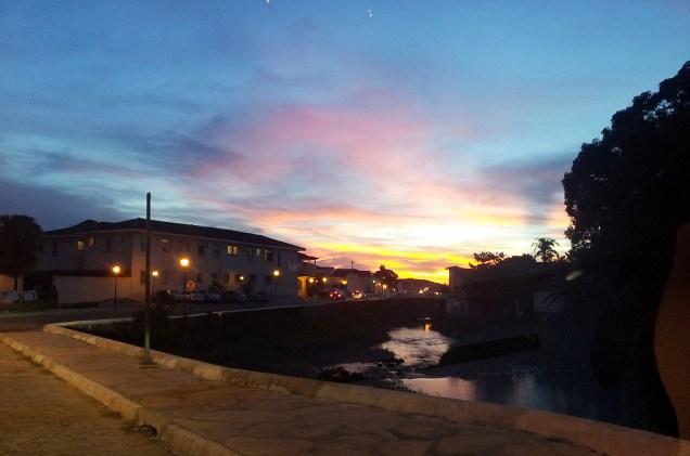 Crepúsculo na cidade de Goiás