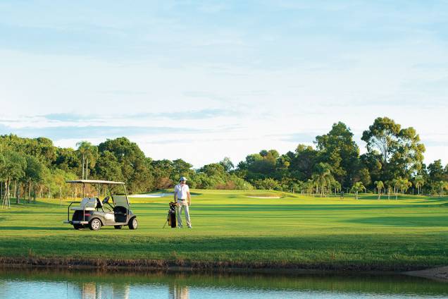 Campo de golfe do Costão do Santinho Resort, em Florianópolis, Santa Catarina