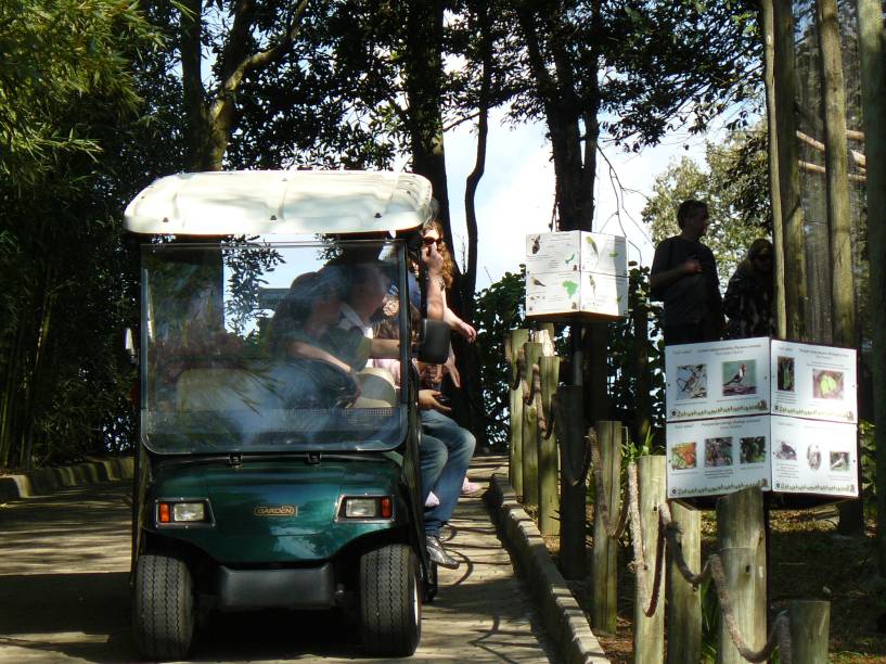 Carrinho elétrico no Gramado Zoo, Gramado (RS)