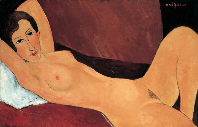 Grande figura nua deitada - Céline Howard (1918), de Amedeo Modigliani, no Masp