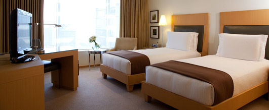 Uma das acomodações do <strong>Grand Hyatt</strong>, localizado em <a href="https://viajeaqui.abril.com.br/cidades/br-sp-sao-paulo" rel="São Paulo" target="_blank">São Paulo</a>, <a href="https://viajeaqui.abril.com.br/estados/br-sao-paulo" rel="São Paulo" target="_blank">São Paulo</a>