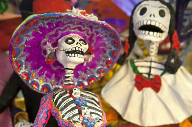La Catrina, personagem de José Guadalupe Posada, é a principal personagem da Dia dos Mortos