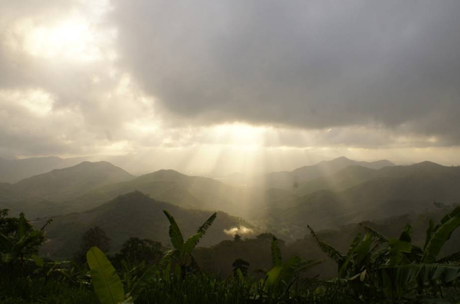 Vista do alto da serra em Guaramiranga, no Ceará