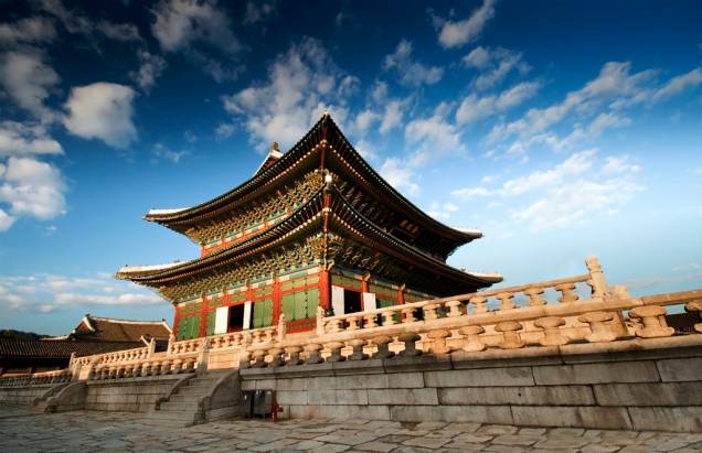 Sala do Trono no Palácio Gyeongbokgung Sala do Trono no Palácio Gyeongbokgung