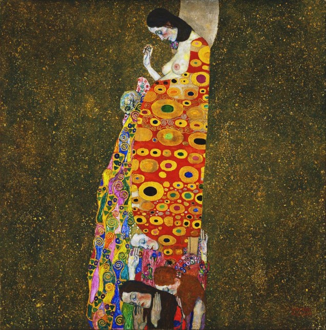 Hope II (detalhe), Gustav Klimt, no MoMA de Nova York