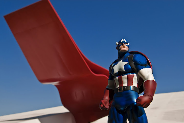 Capitão América no Auditório Ibirapuera Capitão América no Auditório Ibirapuera