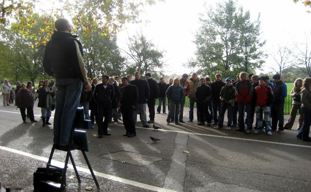 Speakers Corner, no Hyde Park Speakers Corner, no Hyde Park