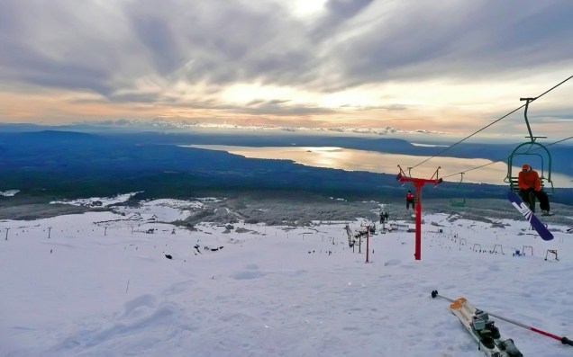Estação de esqui de Pucón, no vulcão Villarrica
