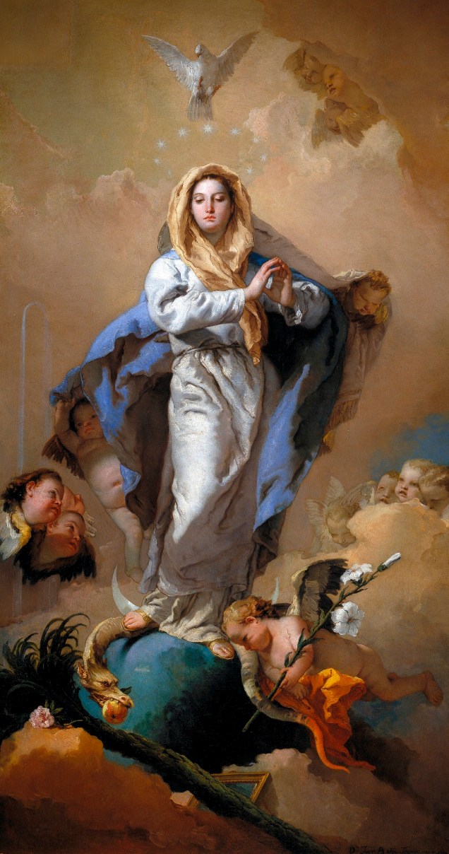 Imaculada Conceição (detalhe), de Giabattista Tiepolo, 1769, Museu do Prado