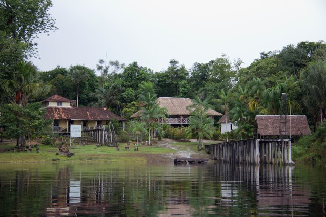 Visão geral do Museu do Seringal Vila Paraíso, no Igarapé de São João, a 25 minutos de barco de Manaus, no Amazonas