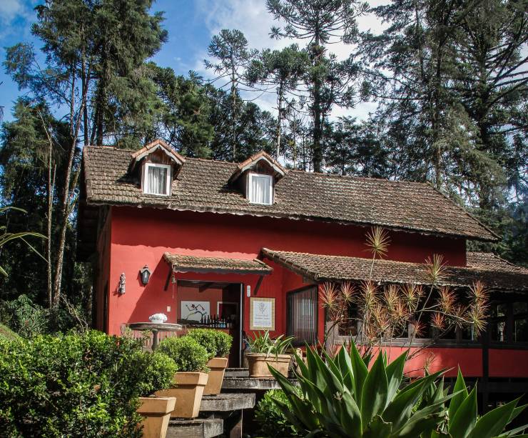 Fachada do restaurante Rosmarinus Officinalis, em Visconde de Mauá, Rio de Janeiro