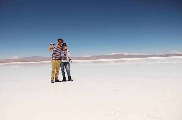 O maior deserto de sal do mundo, o <a href="http://viajeaqui.abril.com.br/cidades/bolivia-uyuni" rel="Salar do Uyuni" target="_blank"><strong>Salar do Uyuni</strong></a>, na <a href="http://viajeaqui.abril.com.br/paises/bolivia" rel="Bolívia" target="_blank"><strong>Bolívia</strong></a>, fez parte do roteiro do projeto Calle America