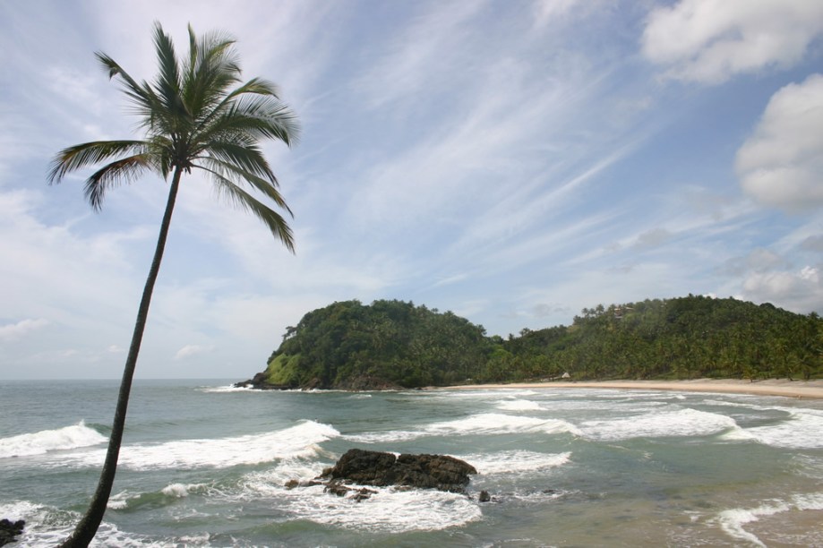 Vista da Prainha, um dos points preferidos dos surfistas de Itacaré por causa do mar agitado e da grande quantidade de ondas