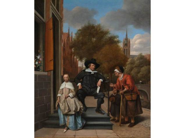 Burgomestre de Delft e sua filha, de Jan Steen