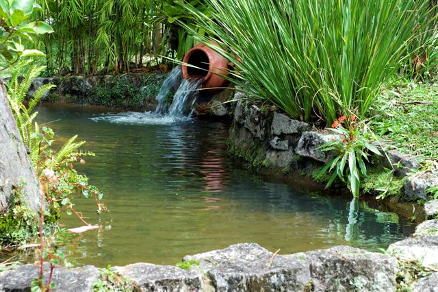 Jardim do hotel Bühler, em Visconde de Mauá, Rio de Janeiro