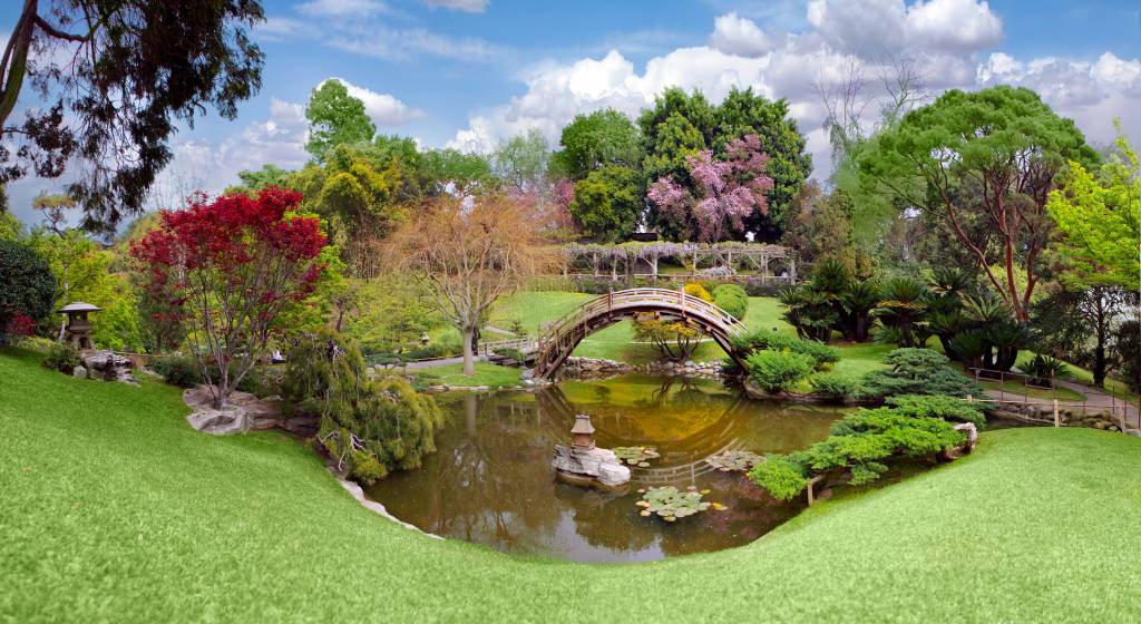 Jardim do Huntington Library em Los Angeles, na Califórnia