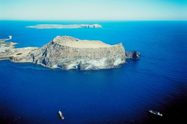 <strong>3. Jeju, Coreia do Sul</strong>Vista aérea do vulcão extinto da Ilha de Jeju, na Coreia do Sul <strong>3. Jeju, Coreia do Sul</strong>Vista aérea do vulcão extinto da Ilha de Jeju, na Coreia do Sul