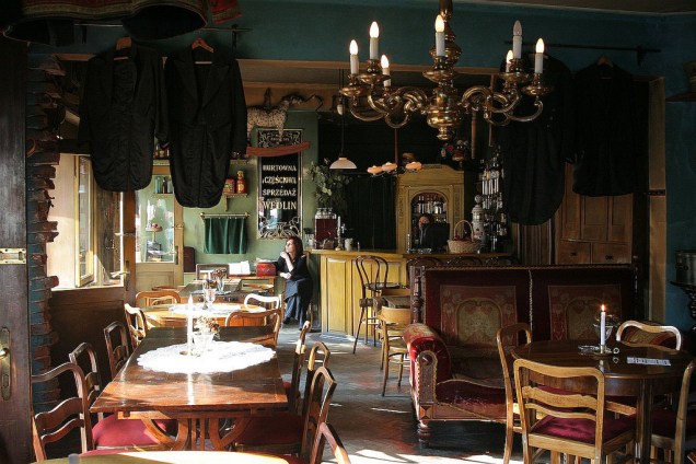 Restaurante em Kazimierz, o antigo bairro judeu de Cracóvia